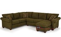 The Stanton 664 True Sectional with Chaise Queen Sleeper Sofa