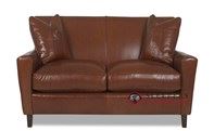 Glasgow Leather Loveseat by Savvy