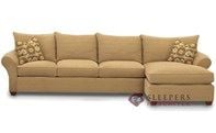 Savvy Flagstaff Chaise Sectional Full Sleeper Sofa