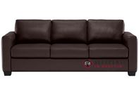 Natuzzi Editions Roya B735 Leather Sleeper Sofa in Denver Dark Brown (Queen)