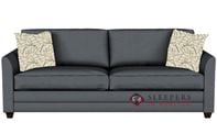 Savvy Valencia Sleeper Sofa in Microsuede Charcoal (Queen)