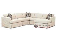 Savvy Berkeley Compact True Sectional Sofa with...