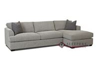 Savvy Berkeley Chaise Sectional Queen Sleeper Sofa with Down Feather Seating