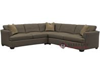 Savvy Berkeley True Sectional Queen Sleeper Sofa with Down Feather Seating
