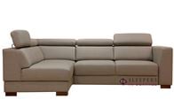 Luonto Halti Sectional Full Sleeper Sofa with Storage in Lens 700