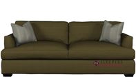 Savvy Berkeley Queen Sleeper Sofa with Down Feather Seating in Empire Toffee