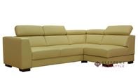 Luonto Halti Leather True Sectional Full Sleeper Sofa
