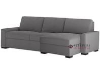 American Leather Olson Low Leg Leather Queen Plus with Chaise Sectional Comfort Sleeper (Generation VIII)
