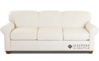 Savvy Calgary Leather Queen Sleeper Sofa