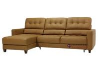 Luonto Noah Leather Chaise Sectional Full XL Sleeper Sofa
