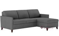 American Leather Harris Leather Queen Plus with Chaise Sectional Comfort Sleeper (Generation VIII)
