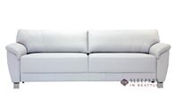 Luonto Grace Full XL Leather Sleeper Sofa in Soft Antique 4100
