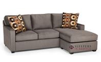 The Stanton 403 Chaise Sectional Queen Sleeper Sofa with Storage in Legacy Steel