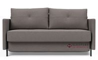 Innovation Living Cubed Full Sleeper Sofa with Arms in 521 Mixed Dance Grey