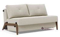 Innovation Living Cubed Full Sleeper Sofa with Dark Wood Legs