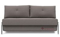 Innovation Living Cubed Queen Sleeper Sofa with Aluminum Legs in 521 Mixed Dance Grey