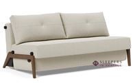 Innovation Living Cubed Queen Sleeper Sofa with Dark Wood Legs