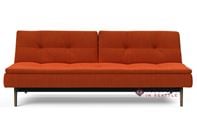 Innovation Living Dublexo Eik Full Sleeper Sofa with Smoked Oak Legs in 506 Elegance Paprika