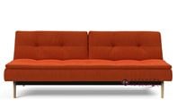 Innovation Living Dublexo Eik Queen Sleeper Sofa with Oak Legs in 506 Elegance Paprika