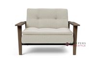 Innovation Living Dublexo Frej Chair Sleeper Sofa with Smoked Oak Legs in 527 Mixed Dance Natural