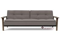 Innovation Living Dublexo Frej Full Sleeper Sofa with Smoked Oak Legs in 521 Mixed Dance Grey