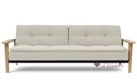 Innovation Living Dublexo Frej Queen Sleeper Sofa with Oak Legs in 527 Mixed Dance Natural