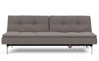 Innovation Living Dublexo Stainless Steel Queen Sleeper Sofa in 521 Mixed Dance Grey