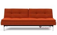 Innovation Living Dublexo Stainless Steel Queen Sleeper Sofa in 506 Elegance Paprika