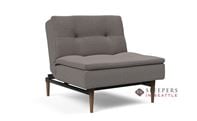 Innovation Living Dublexo Styletto Chair Sleeper Sofa with Dark Wood Legs