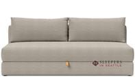 Innovation Living Osvald Sleek Sleeper Sofa with Black Legs in 579 - Kenya Gravel