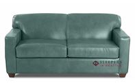 Savvy Geneva Leather Full Sleeper Sofa in Hopki...