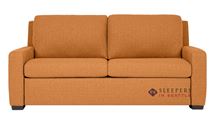 American Leather Lyons Low Leg Queen Comfort Sleeper in Babble Tangerine