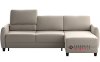 Luonto Delta Loveseat Chaise Sectional Full Sleeper Sofa in Cloud 02