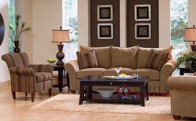 Customize and Personalize Flagstaff Queen Fabric Sofa by Savvy | Queen ...