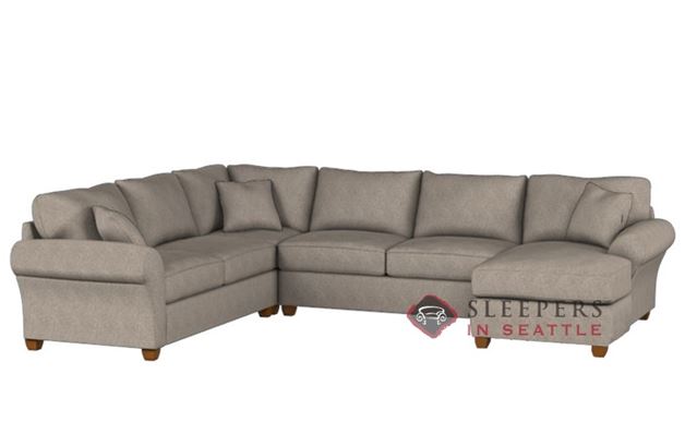 320 U-Shape True Sectional Sofa in Cornell Platinum