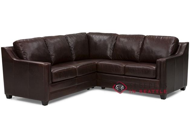 Palliser Corissa Leather Compact True Sectional Sofa