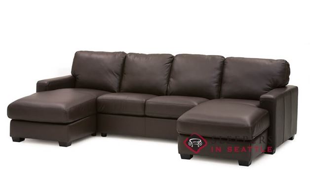 Palliser Westend Leather Dual Chaise Sectional Sofa Palliser Westend Leather Dual Chaise Sectional Sofa