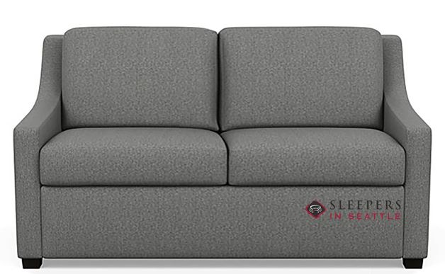 American Leather Perry Queen Comfort Sleeper in Aura Pewter