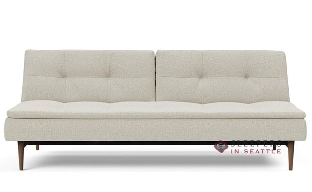 Innovation Living Dublexo Styletto Sleeper (Full) with Dark Wood Legs in 527 Mixed Dance Natural
