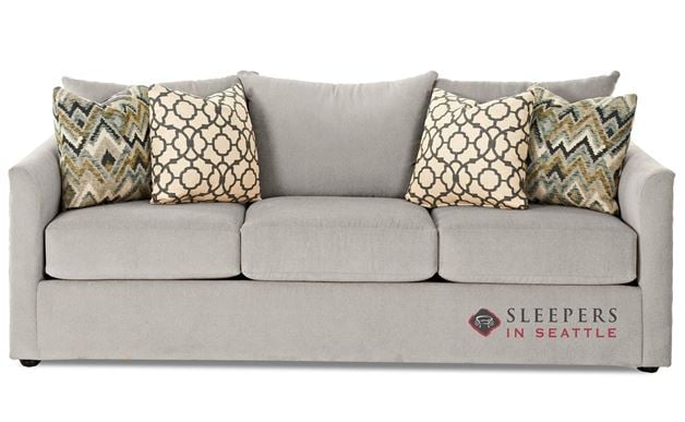 Savvy Aventura Queen Sleeper Sofa in Curious Silver