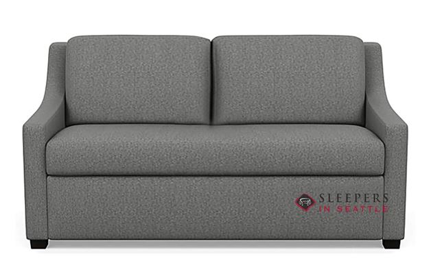 American Leather Perry Queen Comfort Sleeper in Aura Pewter