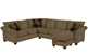 664 True Sectional with Chaise Sleeper in Desire Putty (Queen)