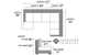 Stanton 146 U-Shape True Sectional Sofa LAF Diagram