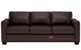 B735-008: Natuzzi Editions Roya Leather Sleeper Sofa in Denver Dark Brown (Queen)