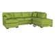 Stanton 146 Dual Chaise Sectional Sleeper Sofa with Storage in Bennett Lime (Queen)