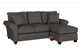 320 Chaise Sectional Sofa in Cornell Pewter