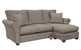 320 Chaise Sectional Sofa in Cornell Platinum