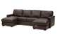 Palliser Westend Leather Dual Chaise Sectional Sofa