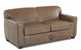 Savvy Geneva Leather Sleeper Sofa in Abilene Smoke Side View (Full)
