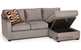 Stanton 403 Chaise Sectional Queen Sleeper Sofa with Storage Open View